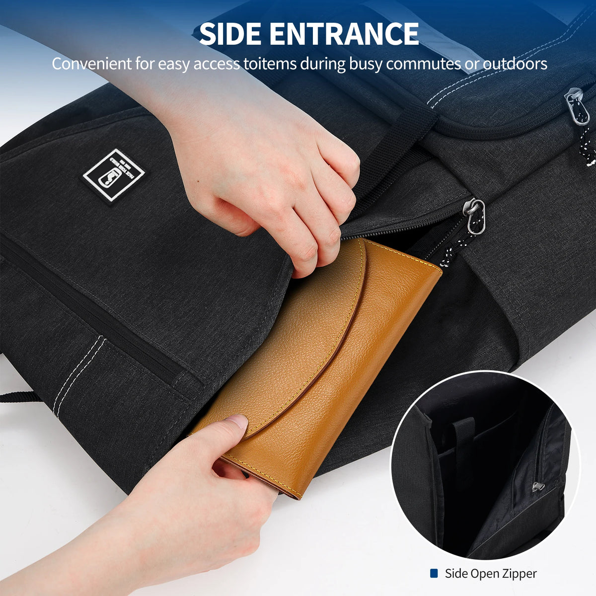 OIWAS Waterproof Backpack for Daily Travel Suitable for Everyday Outings