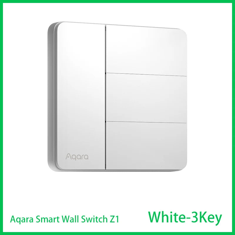 Aqara Z1 Smart Wall Switch ZigBee 3.0 More Control Switch Single Live/Neutral Wire Key Light Button for Smart Home HomeKit APP
