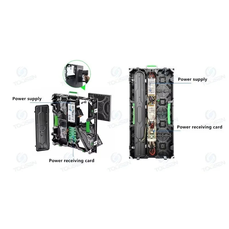 P2.6 P2.9 P3.9 Rainproof LED Video Wall Seamless Splicing Movable Stage Wedding Outdoor Event Rental Display Screen