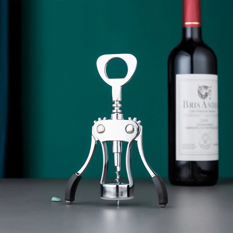 Hand Movement Bottle Opener Classic And Practical Stainless Steel Wine Opener Portable Wine Cork Remover Kitchen Gadgets