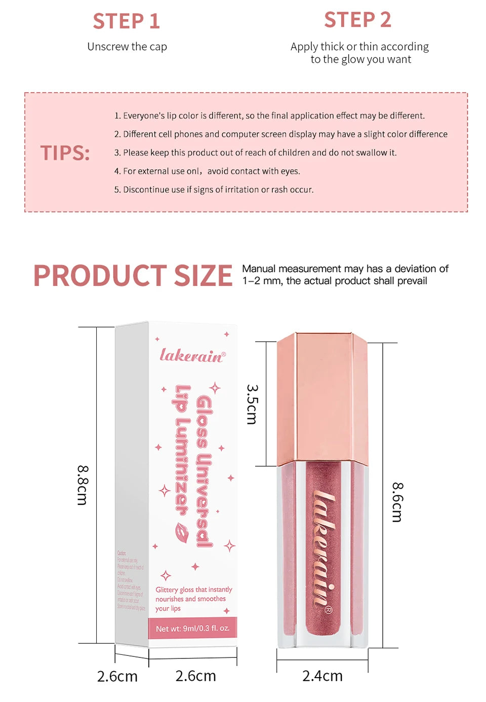 FB Gloss Bomb Cream Color Drip Lip Cream&Heat Makeup Liquid Lipstick Moisturizing Plumper Long Lasting Lipgloss