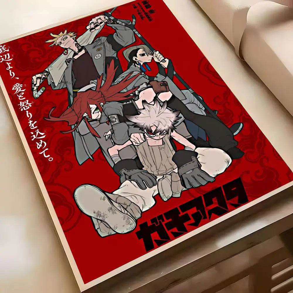 Hot Cool Anime G-Gachiakuta Poster Poster Waterproof HD Wall Art Decal Self-Adhesive Aesthetic Decor For Home Living
