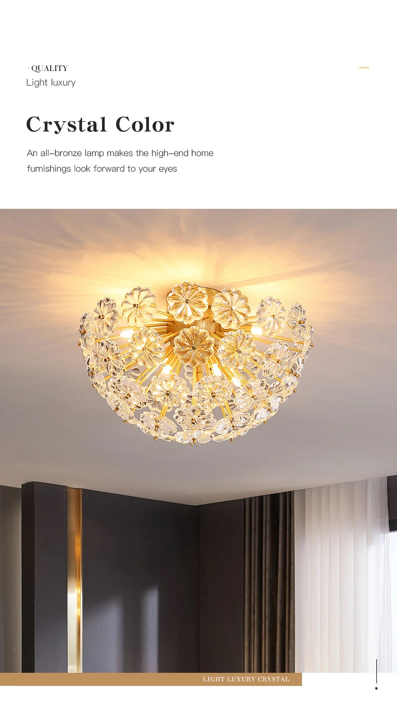 Postmodern Flower ceiling light Luxury scandinavian lamp Bedroom Study Room Living Room Dining Room girls room ceiling lamp
