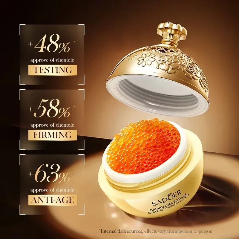 Caviar Firming Wrinkles Face Cream Collagen Lightening Fine Lines Deep Hydration Moisturizing Smooth Brighten Skin Care Products