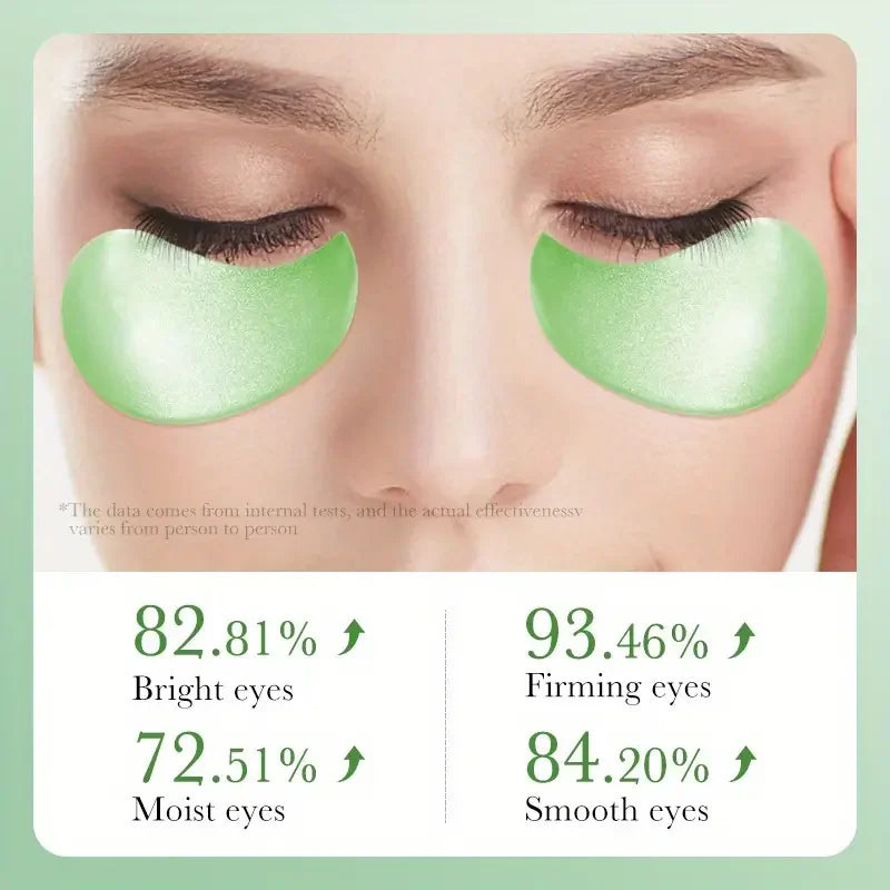 SADOER Aloe Vera Collagen Soothing Eye Mask 60pcs Moisturizing Firming Eye Patches for Puffiness Dark Circles