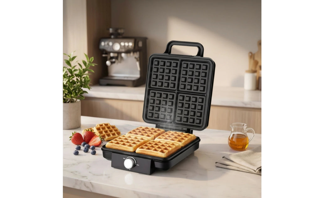 Electric Waffle Maker Nonstick Waffle Maker with Non-Stick Plates for Breakfast, Brunch