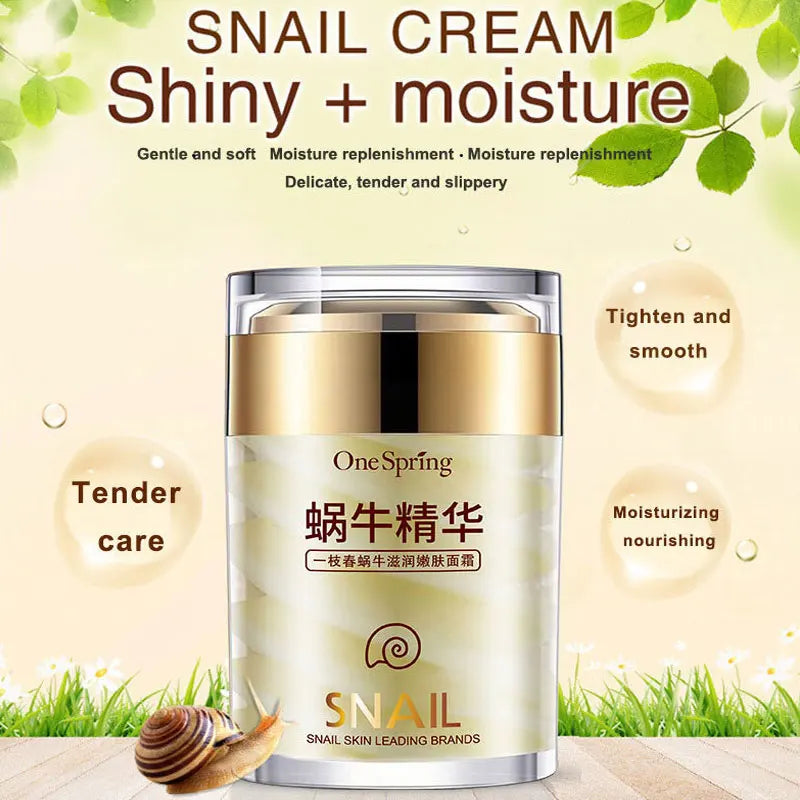 Snail Face Cream + Retinol Eye Serum Massage Roller 2pcs/Lot for Moisturizing Eye Bag Face Cream Skin Care Products