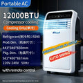 18000BTU12000BTU/9000BTU portable single cooling large air outlet with dehumidification and fan functions
