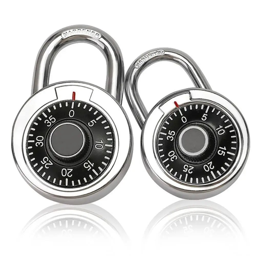NEW High Security Dia Lock Stainless Steel Round Keyless Padlock Waterproof Digit Combination Lock Lock