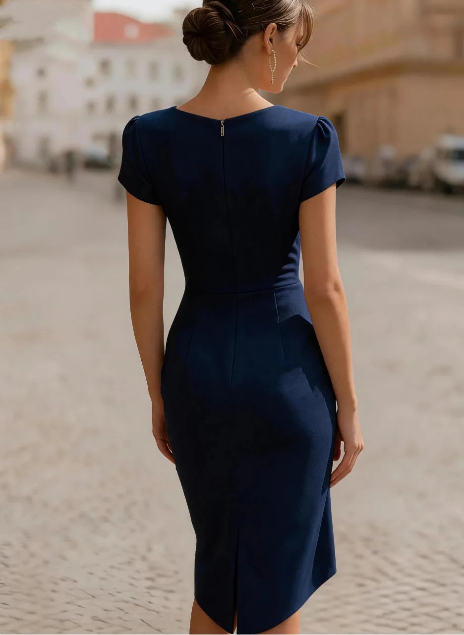 Spring Summer Dress Women's Elegant White One-Shoulder Commuter Dresses 2026 Trends Midi Skirt Business Party Dress Robe