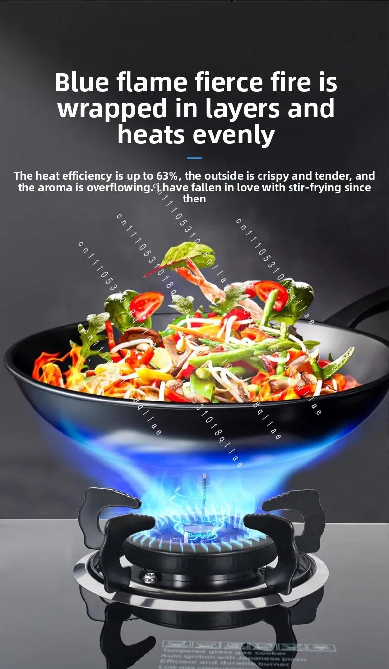 Kitchen Appliances Built-in Stove Tempered Glass Table 3 Gas Stove