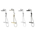 Hot and Cold Wall Mounted Bathroom Shower Set Rain Shower Set Top Rainy Bathing Faucet Chrome Shower Set