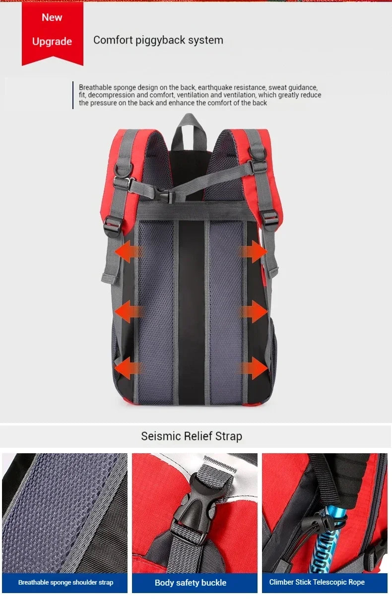 2026 Outdoor Travel Backpack Big Capacity Fashion Travel Backpacks Men Climbing Backpack Classic Sport Travel Backpacks