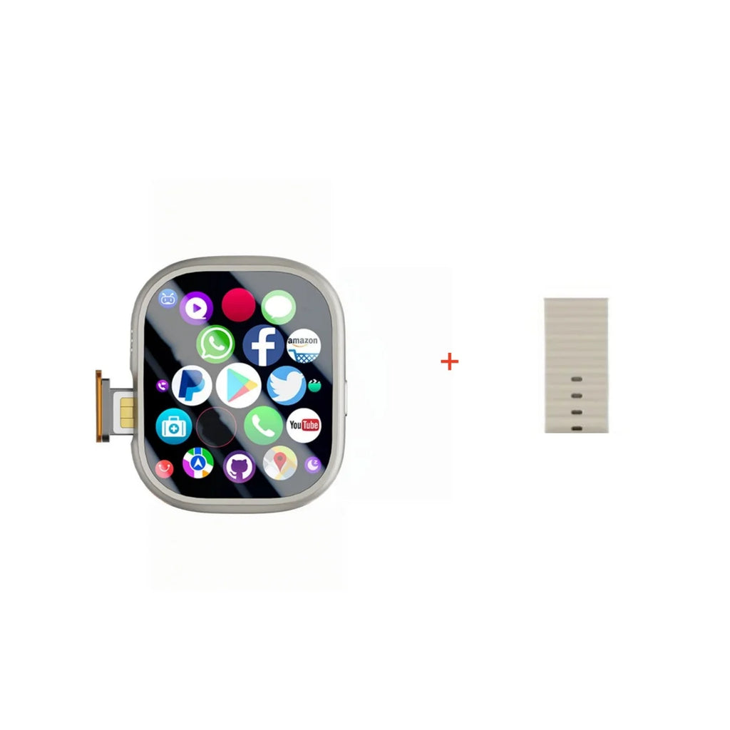 Original DW100 Pro+ Ultra Touch ID Smartwatch with Fingerprint Unlock 2.29'' AMOLED Screen 1580mAh Battery 180° Rotating Camera