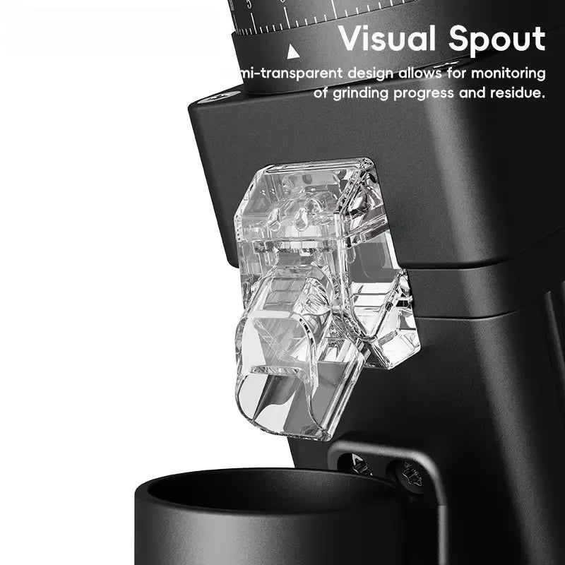 2026 Latest Electric Coffee Grinder 55mm Flat Burr Espresso Grinder Stepless Adjustment Cold Brew Coffee Bean Grinder for