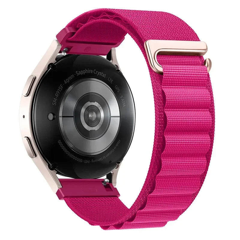 20mm 22mm Alpine Nylon Loop Band For Realme Watch 5/S/3 Oneplus Watch Lite/3/2/2R Comfortable Strap For Xiaomi Watch 5/S4-3-2-1