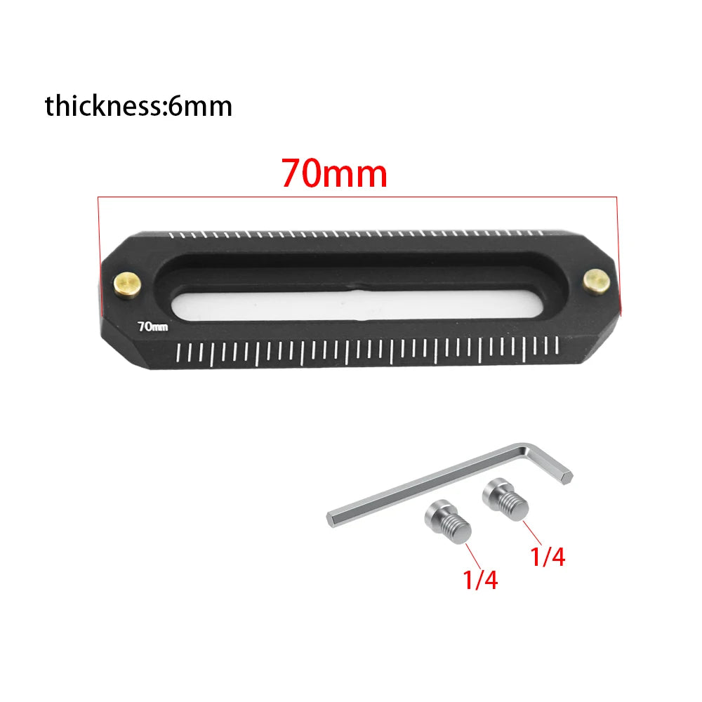 Mini NATO Rail Camera Anti-Off Quick Release NATO Rail Thickness 6mm Length 48 78mm for FX3/FX30  camera NATO Handle Camera Cage