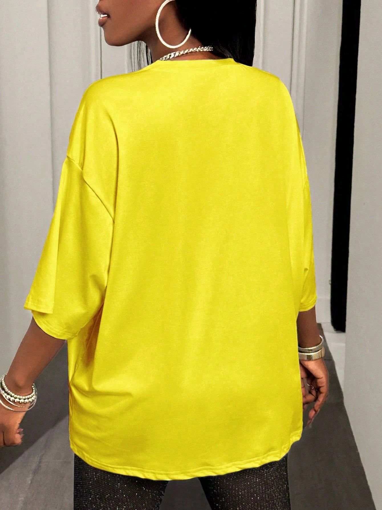 BamGleam Oversized T-shirt Loose Casual Hip-Hop Style Graphic Printed Women T-Shirt Summer Fashion Y2k Ladies Clothes Female Tee