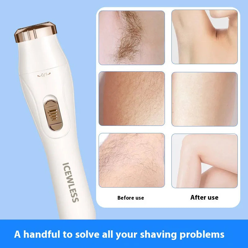 Electric Hair Trimmers for Women Waterproof Razor Painless Private Body Hair Removal Device shaver Bikini Arm Leg Face Shaving