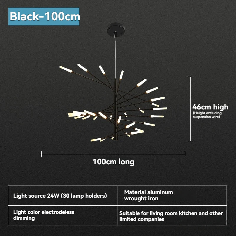 Modern LED Ceiling Pendant Light-modern Dimmable Lighting for Living Room, Kitchen, and Luxury Room Decoration