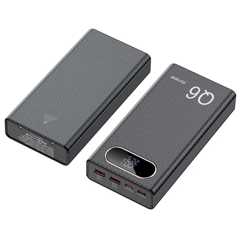 Best PD100W Fast Charging Power Bank DIY Kit 20V 5A 6x 21700 Battery Pack Portable Customizable No Soldering Easy to Assemble