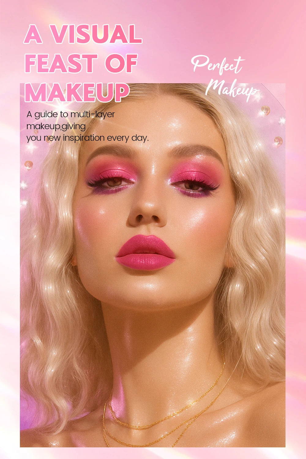 5 Layers All In One Makeup Book Palette,48 Eyeshadow+6 Blush+Contour Highlight Brow Pomade+6 Lipstick Full Face Makeup Kit