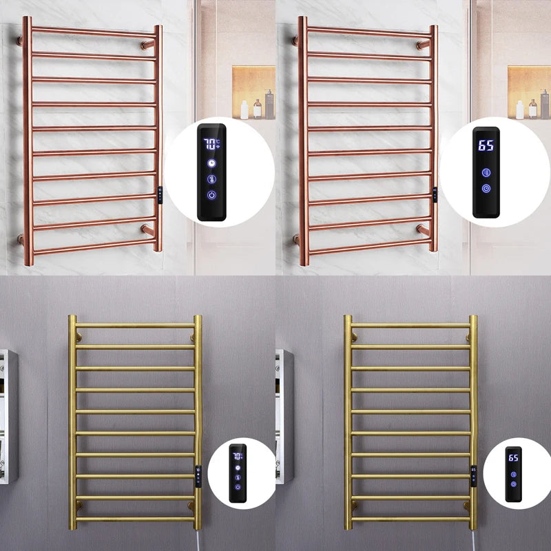 500*800*120(mm) Electric Towel Rack 304 Stainless Steel 50°C+5 Constant Temperature Fast Heat Drying Bath Towel Bar 110V/220V