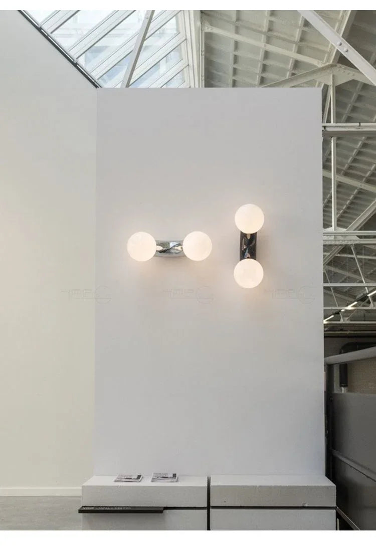 Modern Creative Lighting Design Rainbow Wall Light Childern's Room Kindergarten Asile Bedroom Bathroom Glass Ball Wall Lamp