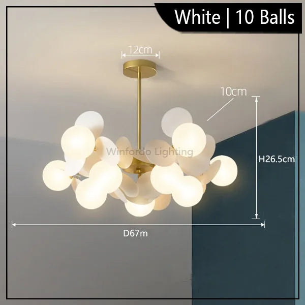Colourful Branch Chandelier for Bedroom Living Room Acrylic Hanging Lamps Lustre Mood Ceiling Light Modern Led Chandeliers