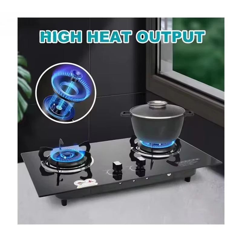 Wholesale Price High Power Gas Stove Advanced Multifunction 2 Burners for Home & Hotel Cooking Energy Efficient Class A