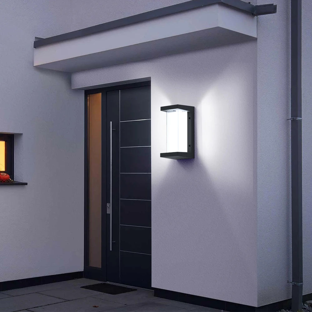 Smart WiFi LED Wall Lamp Indoor Outdoor with Alexa Remote Control RGBCW Wall Light for House Porch Front Door