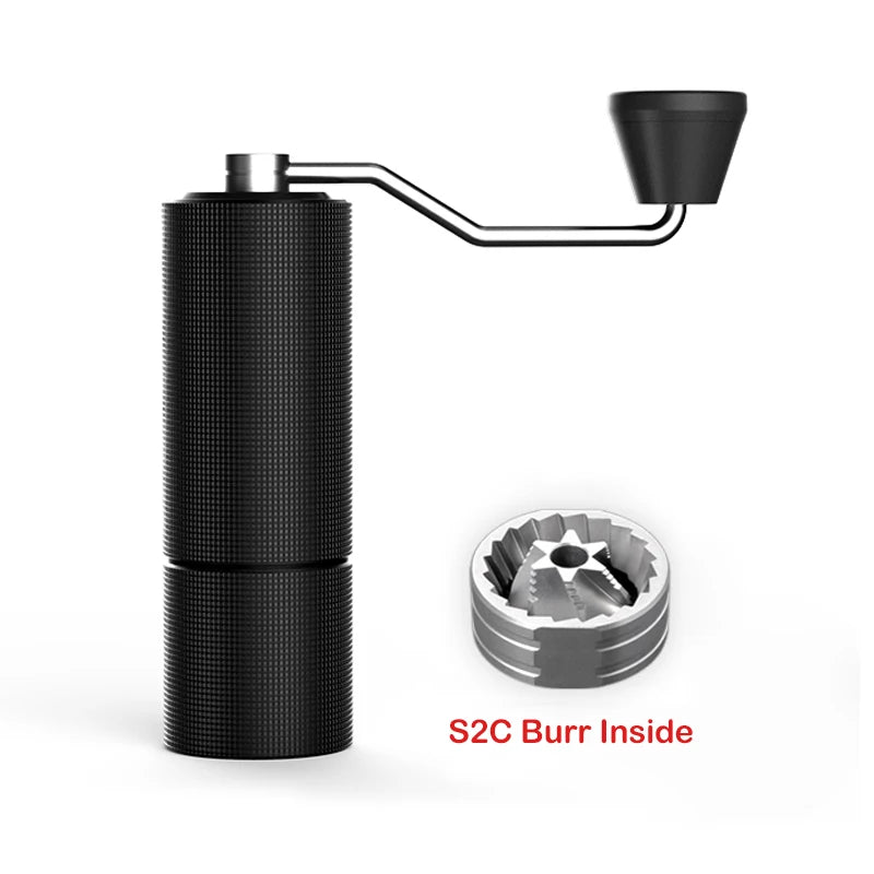 TIMEMORESTORE Chestnut C3 Manual Coffee Grinder S2C Burr High Quality Portable Hand Grinder With Double Bearing Positioning
