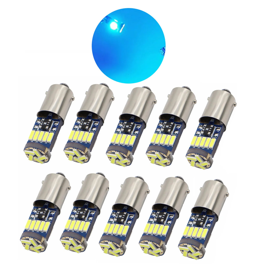 10pcs Ba9s T4W LED Car Light Bulbs White 4014 15-SMD T11 H6W LED Canbus Car Interior Dome Map Light Kit for Audi A4 B6 B7 Sedan