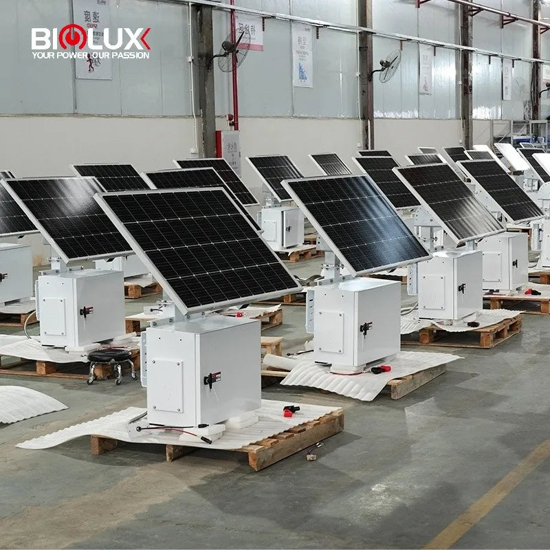 Portable HiTOP Solar CCTV Kit Outdoors Security Commercial Solar Energy System For Complete CCTV Power Solution