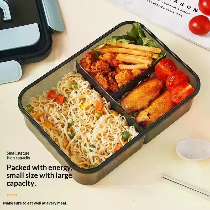Bento Lunch Box Leak Proof: 2/3 Compartment Lids Food Grade Work School Travel Daily Meal Prep