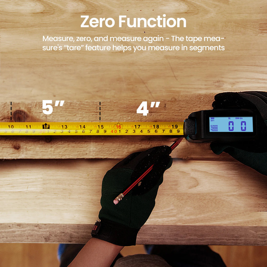 MiLESEEY  2-in-1Digital Reading Tape measure DT20 5m Rechargeable Measurement Tool, for Distance/Area/Volume