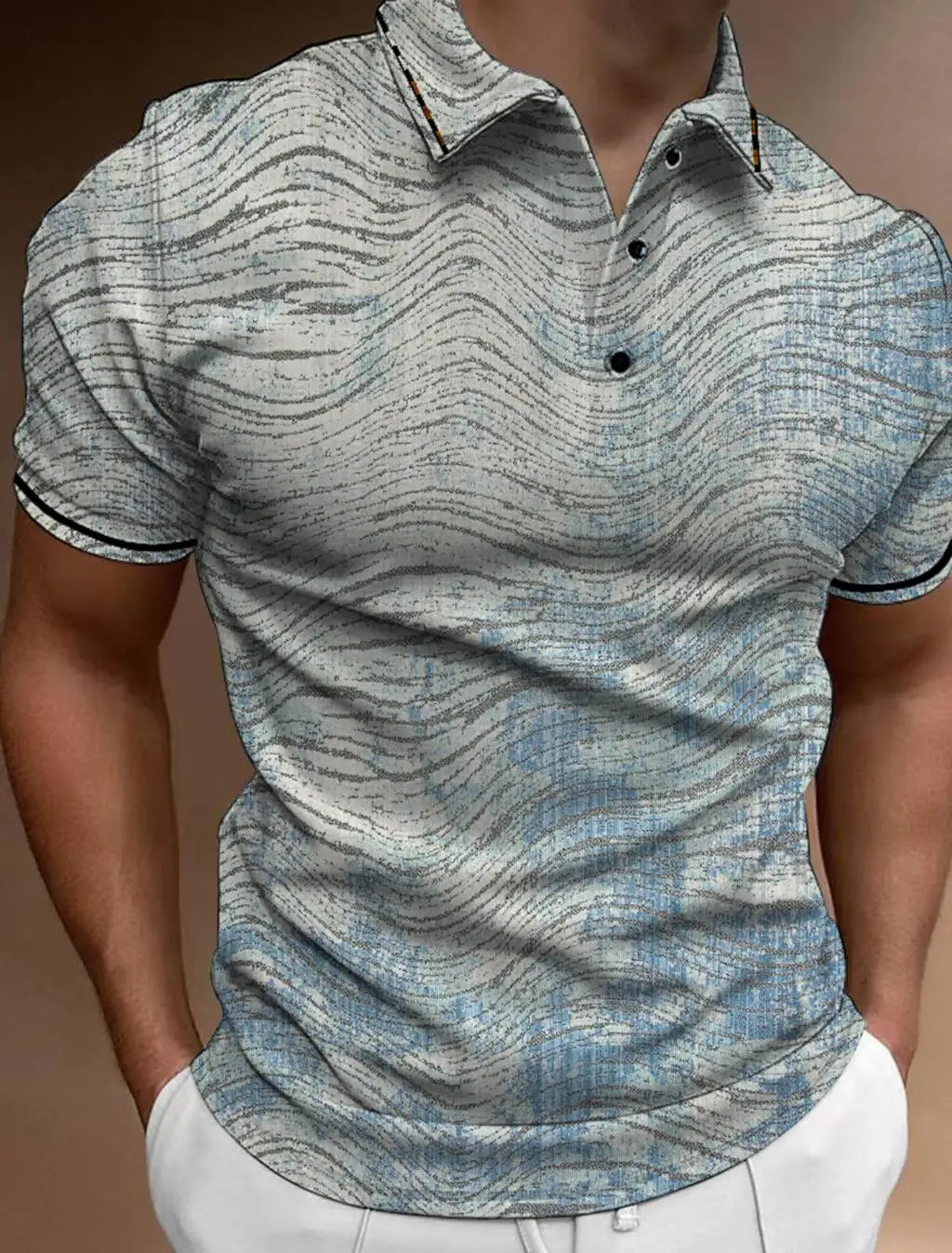 Fashion Men's Button Polo Shirts Casual Summer Short Sleeve Men Male Polo Tee Shirt Men Tops Street Mans Golf Clothing Clothes