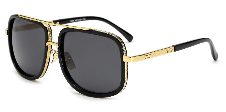 New Fashion Big Frame Sunglasses Men Square Metal Sun Glasses Women Retro Sun Glasses Vintage High Quality