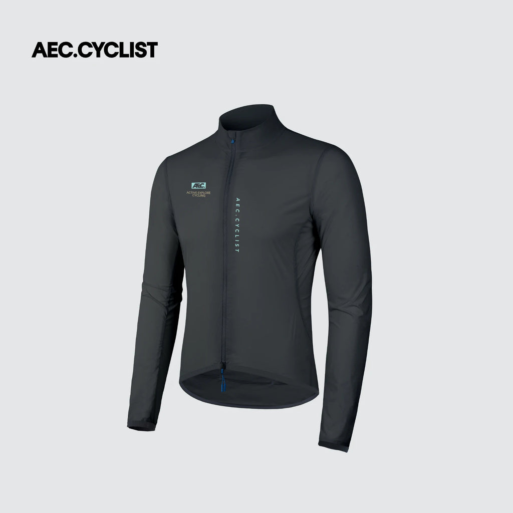 AEC.CYCLIST Windbreaker Cycling Jacket Men Women Ultra Light Quick Dry Cycling Jersey Breathable Bike Coats Zippered Side Pocket