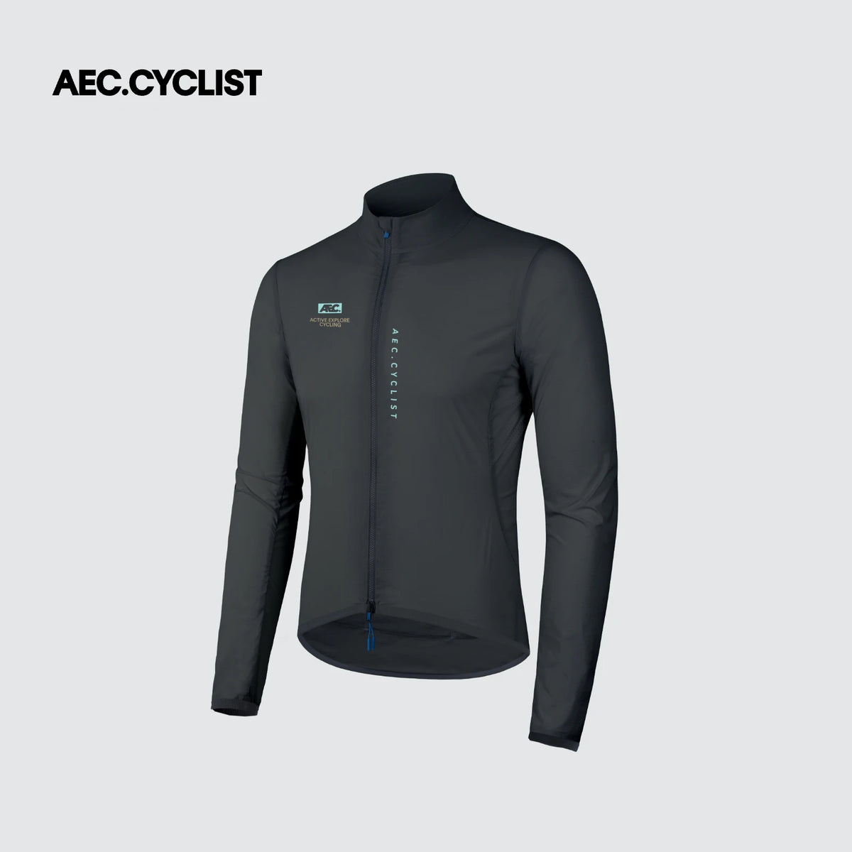 AEC.CYCLIST Windbreaker Cycling Jacket Men Women Ultra Light Quick Dry Cycling Jersey Breathable Bike Coats Zippered Side Pocket