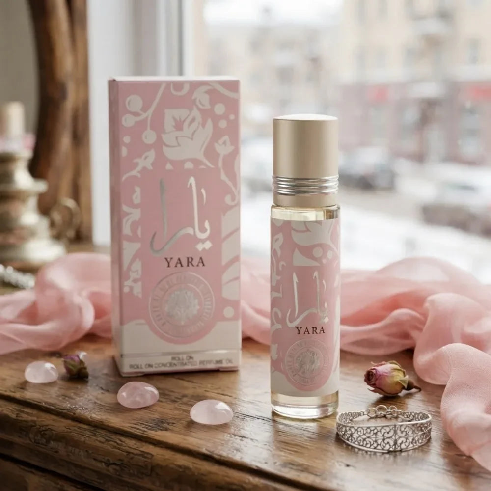 2026 New YARA Arabic Roll On Perfume Oil Portable Mini Rollerball Long Last Sweet Floral Fruity Aroma Travel Size Perfume Gift