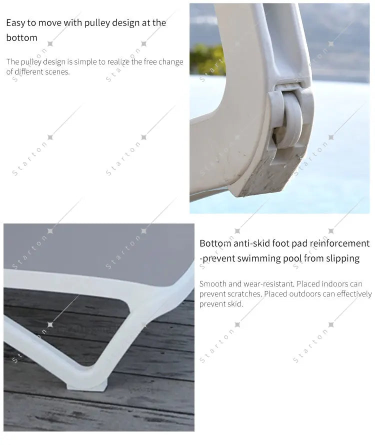 Juecheng Pool Outdoor Day Bed Outdoor Sunbed Hotel Garden Furniture Beach Sun Lounger