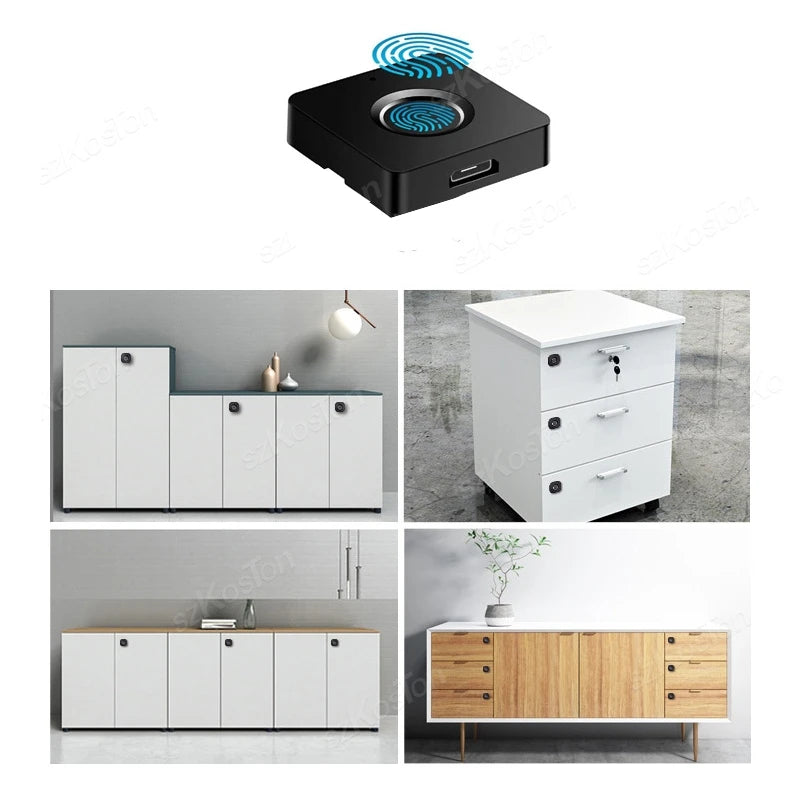Smart Drawer Cabinet Lock Intelligent Electronic Biometric Fingerprint Locks Furniture Locker Finger Print Lock Smart Door Lock