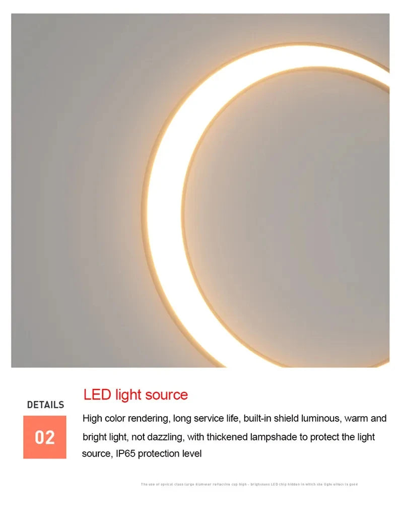 Outdoor Moon Wall Light Modern IP65 Waterproof Porch Garden Wall Lamp Patio Garage Door Antiwa Fixtures Lighting Decoration