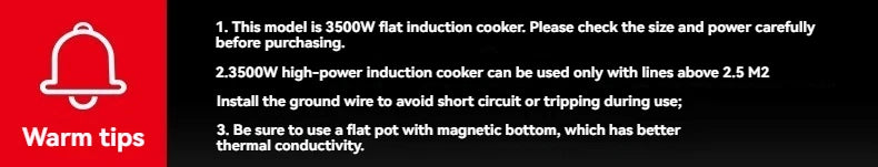 Commercial Induction Cooker 3500w High-power Hotel Flat Induction Cooker