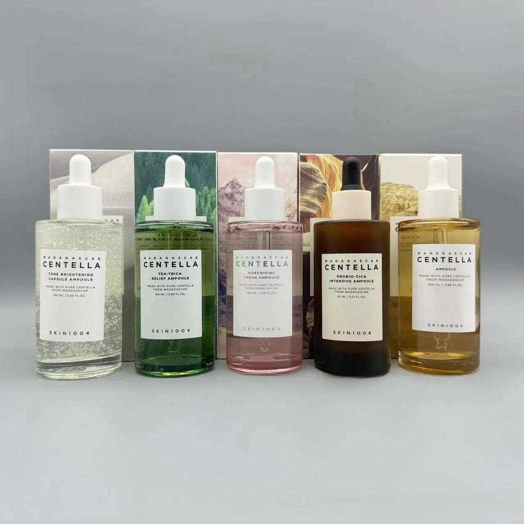 Korean Centella Ampoule Essence,Brightening Calming and Repairing Pores Smoothing Face Moisturize Serum Daily Face Care Products