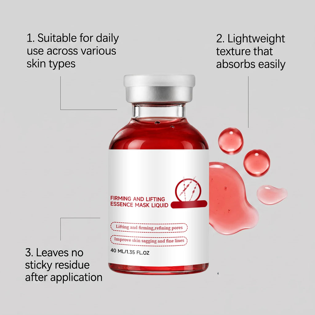 Firming Lifting Essence Mask Liquid Face Hydrating Serum Ampoule Mask Smoothing Brightening Deep Repair Facial Skin Barrier Care