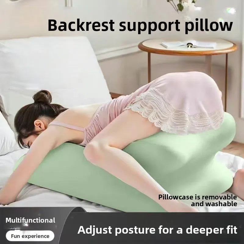 Multifunctional Memory Foam Pillow for Prone Rest, Couple Positioning Support Cushion, Bedroom Buttock Lift Pillow