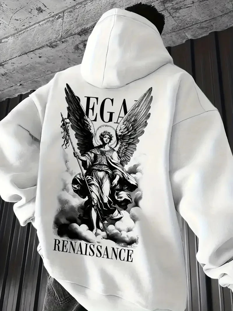 The 2025 fashion new men's hoodie comfortable and casual patterned printed sweatshirt high-quality streetwear