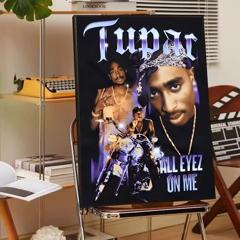Rapper 2Pac T-Tupac S-Shakur Poster Paper Print Home Living Room Bedroom Entrance Bar Cafe Art Painting Decoration
